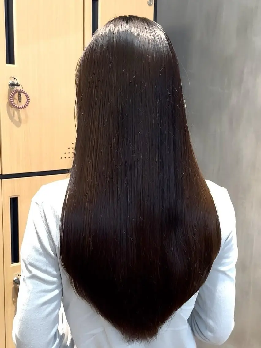 ロング カット 縮毛矯正 トリートメント 髪質改善/レイヤー 🎀Ayaneのヘアスタイル