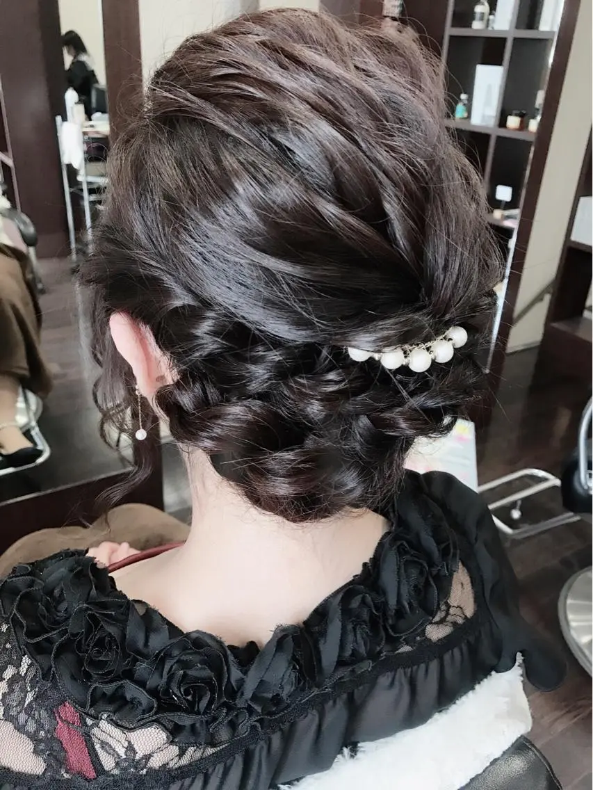 ロング ヘアアレンジ 結婚式・ブライダル 沢田 瞳のヘアスタイル