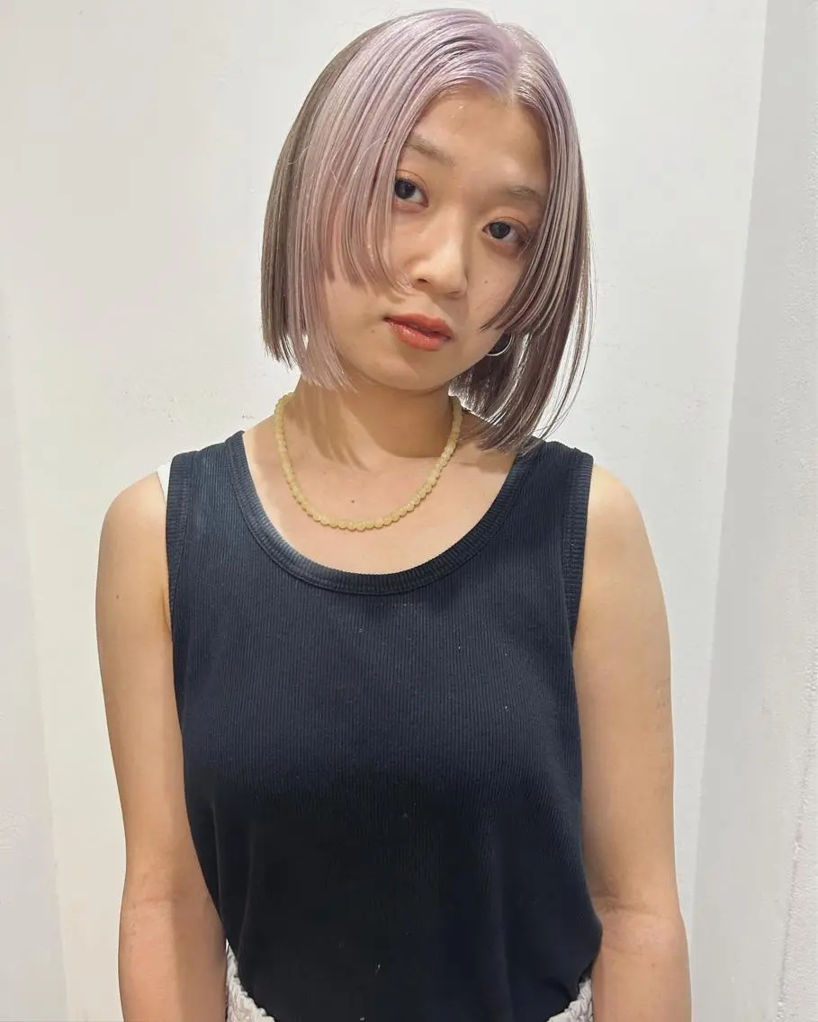 ショート カラー ブリーチ ケアブリーチ カット ヘアカラー トリートメント 村上雅人 ナチュラルモードのヘアスタイル