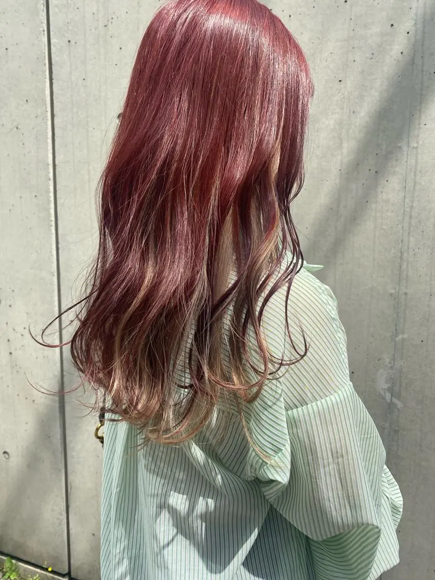 ミディアム カラー パーマ ヘアアレンジ メンズ アイブロウ MOE /Zina横浜2ndのヘアスタイル