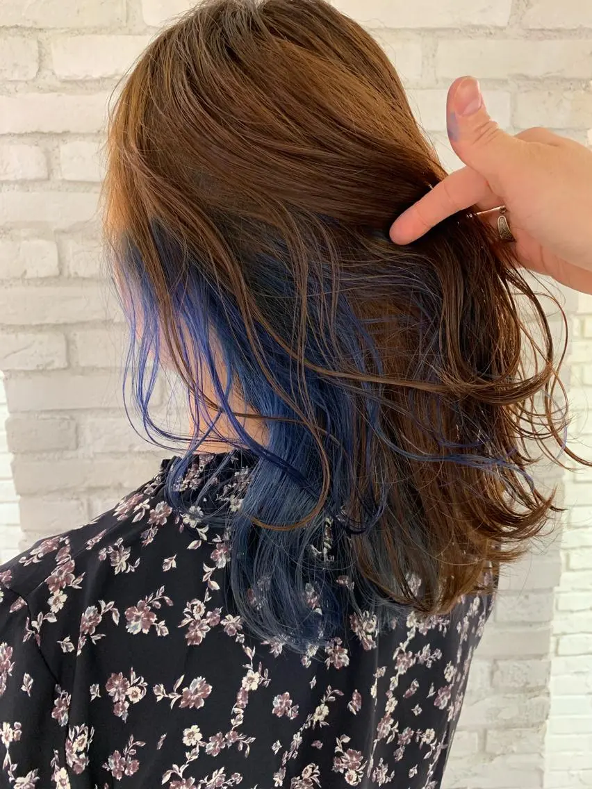 ロング カラー パーマ ヘアアレンジ ネイル マツエク・マツパ レイヤー＆カラー 人気美容師倉崎涼のヘアスタイル