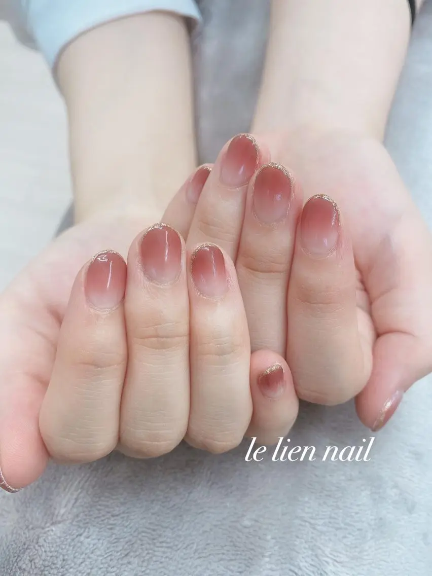 ネイル グラデーション ラメ(グリッター) le lien nailのネイルデザイン