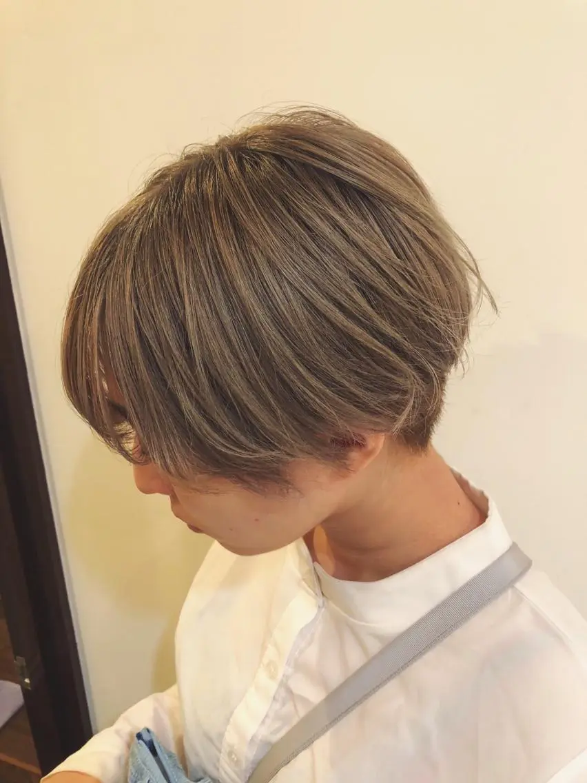 ショート カット ヘアカラー トリートメント 韓国ヘア🇰🇷 有田裕也のヘアスタイル