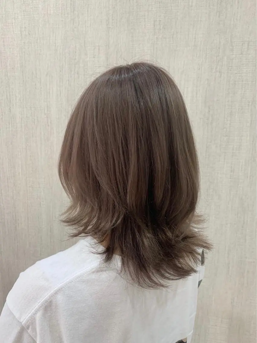 ミディアム カット 店長✨レイヤー✖️ 髪質改善✖️韓国ヘアのヘアスタイル