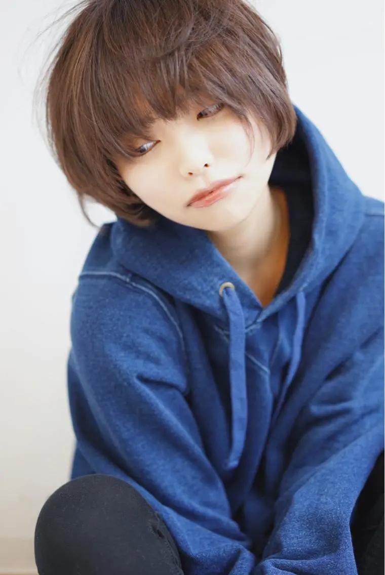 ショート カラー パーマ 千村 亮のヘアスタイル