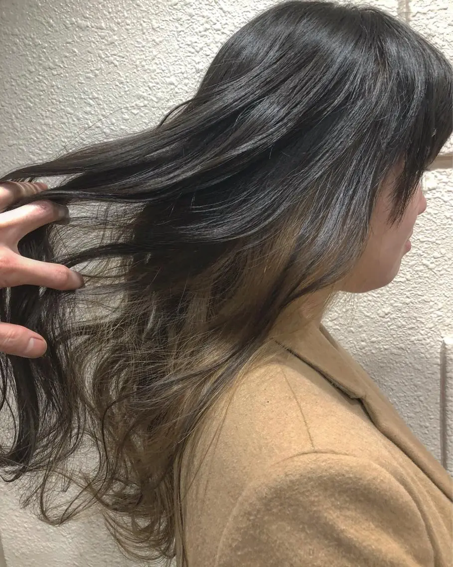 ロング カラー パーマ ヘアアレンジ メンズ キッズ ネイル マツエク・マツパ メンズインナーカラー インナーカラー 新宿/髪質改善/ 美髪矯正✨浅江通友のヘアスタイル