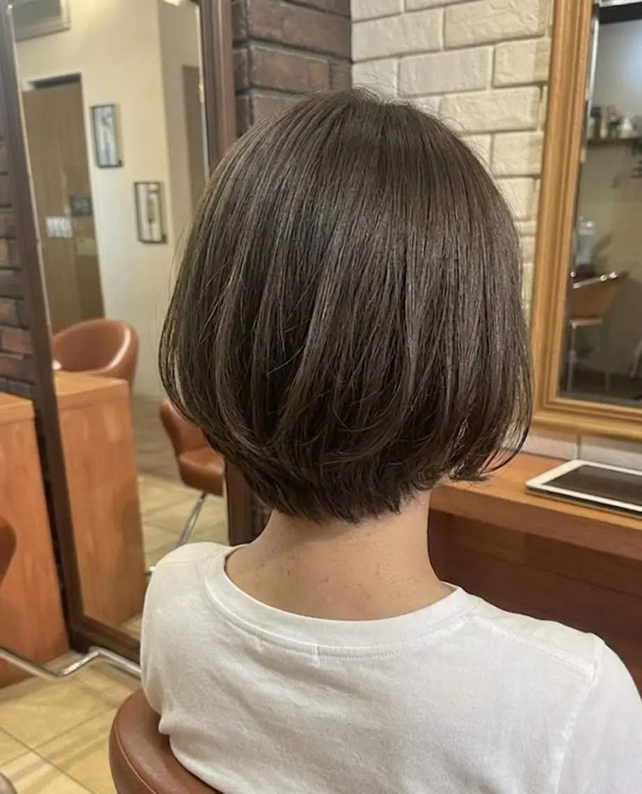 ショート カラー 透明感カラー レイヤーカット カット ヘアカラー トリートメント flencia 丸 和博|カットのヘアスタイル