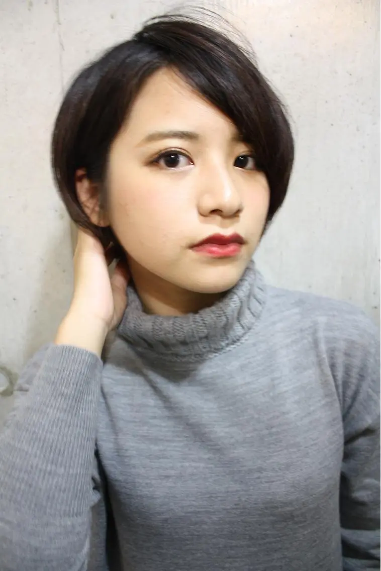ショート カラー くせ毛 髪質改善 縮毛矯正 トリートメント tuuli トゥーリのヘアスタイル