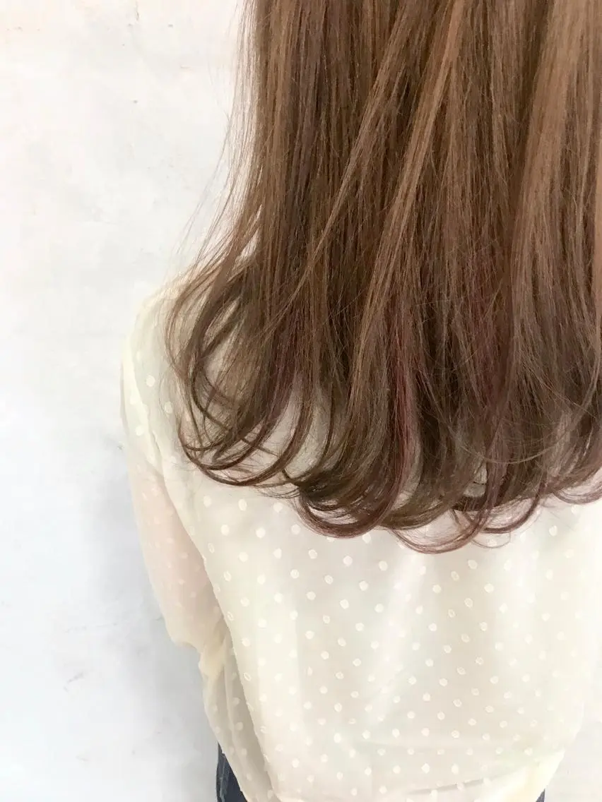 ミディアム カット 縮毛矯正 トリートメント 新井 広樹のヘアスタイル