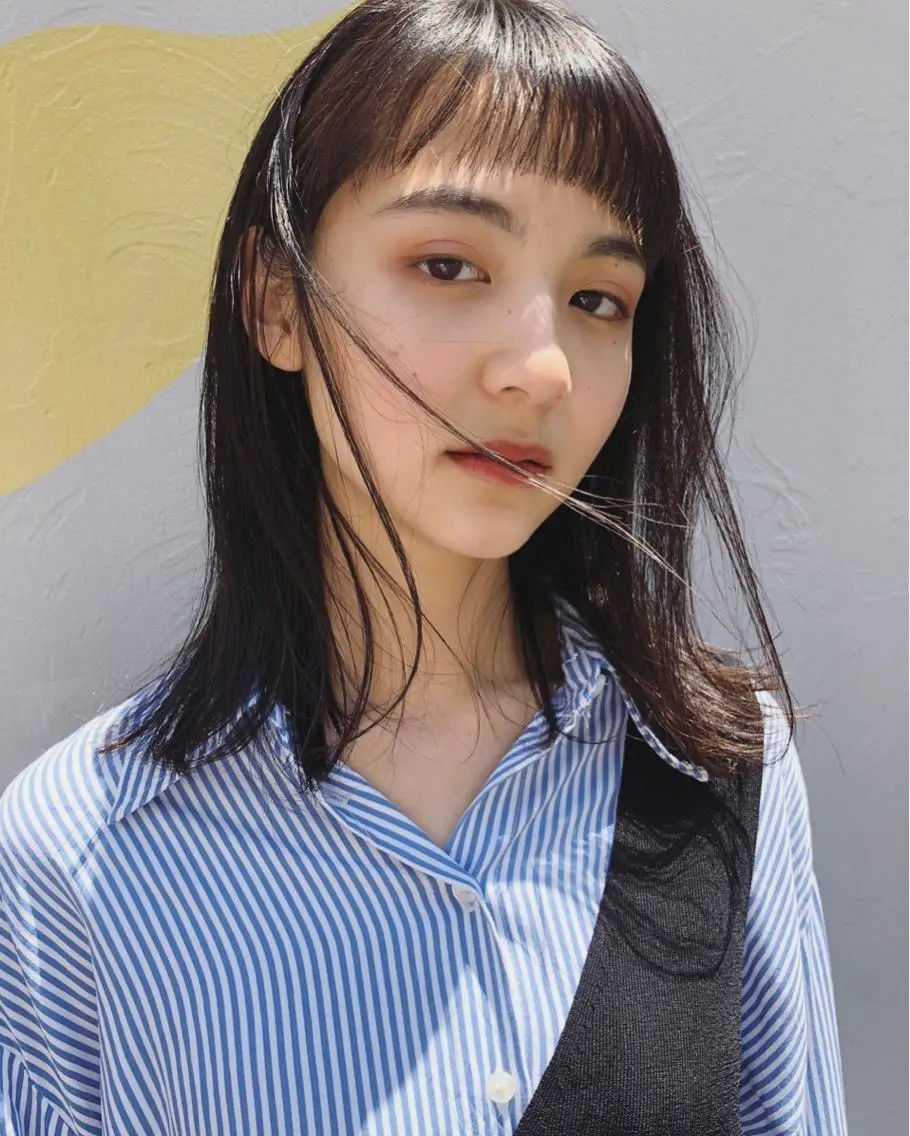 ミディアム カラー カット ヘアカラー トリートメント 村上雅人 ナチュラルモードのヘアスタイル