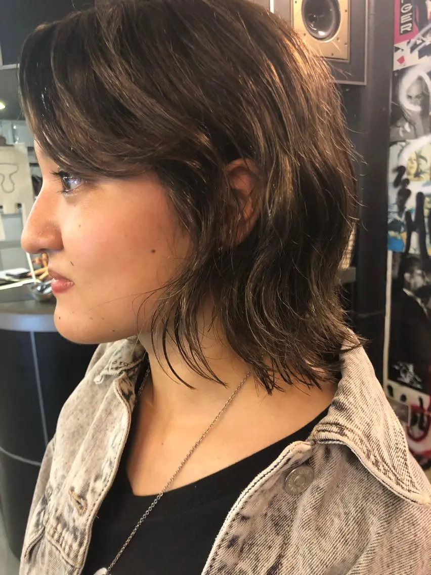 ミディアム カラー カット ヘアカラー eri kinjoのヘアスタイル