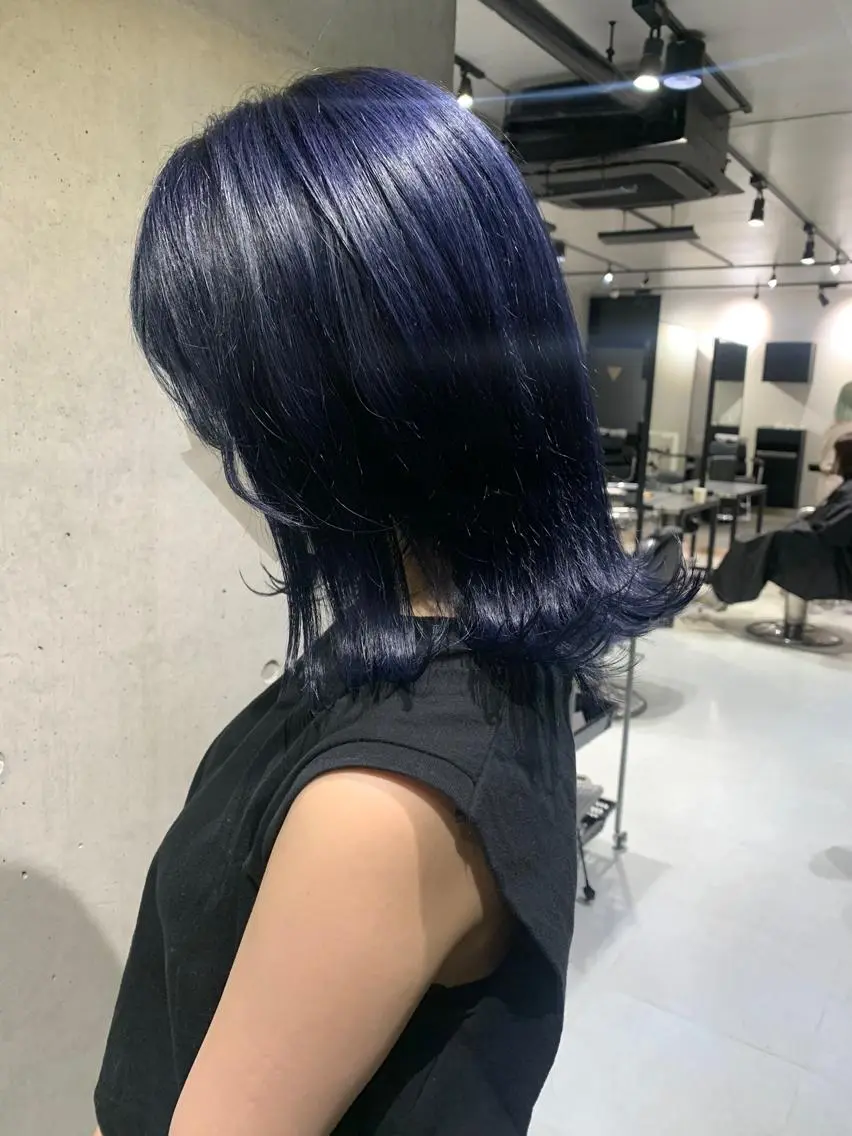 ミディアム カラー カット ヘアカラー トリートメント 透明感カラー✂︎ /縮毛矯正/YUKAのヘアスタイル