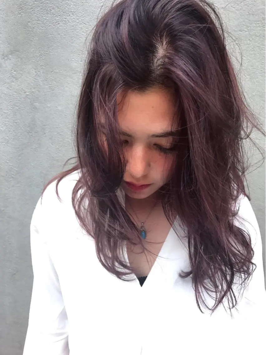 セミロング カラー 💛カラー大人気💛 c i a t eのヘアスタイル