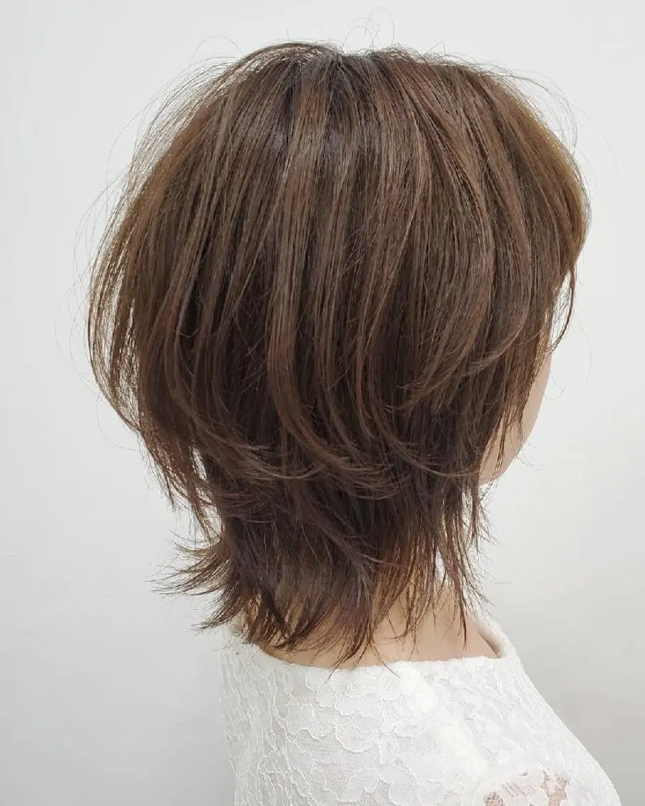ショート 外ハネヘア ウルフカット 倉持 龍歩のヘアスタイル