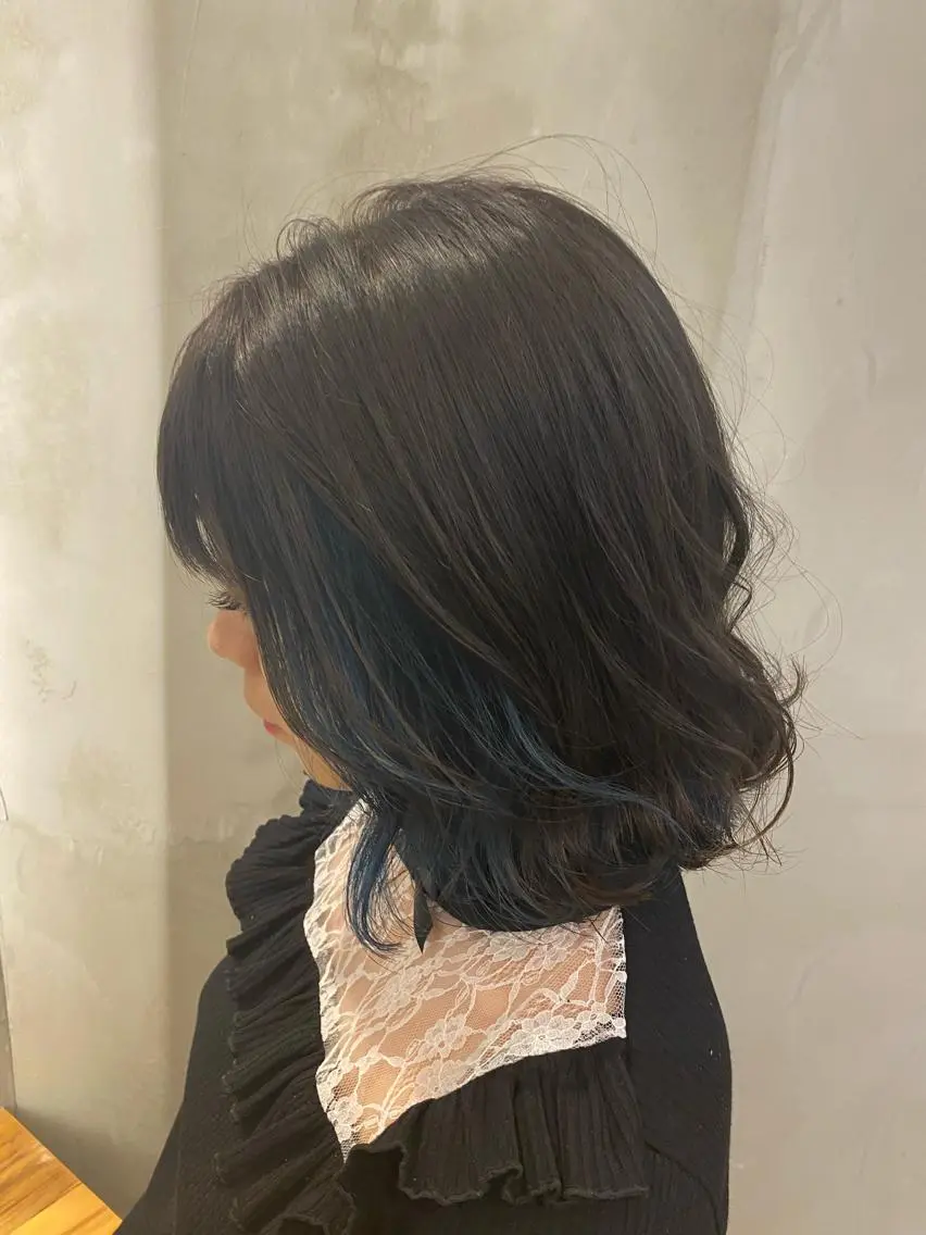 ショート カラー パーマ ヘアアレンジ カット ヘアカラー トリートメント 新宿/顔周りカット +レイヤー=しずく♩のヘアスタイル