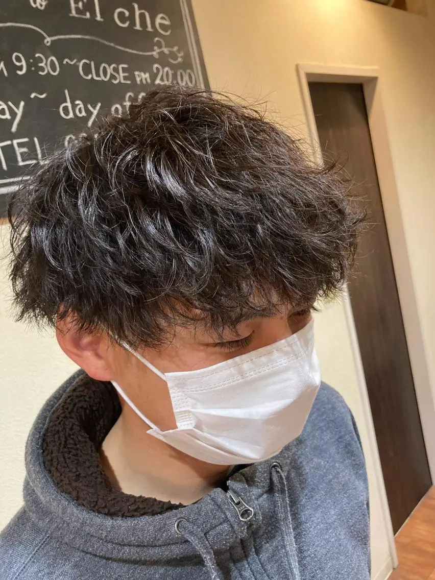 ミディアム パーマ メンズ ミディアムパーマ メンズパーマ パーマが得意な【最高 悠斗】のヘアスタイル