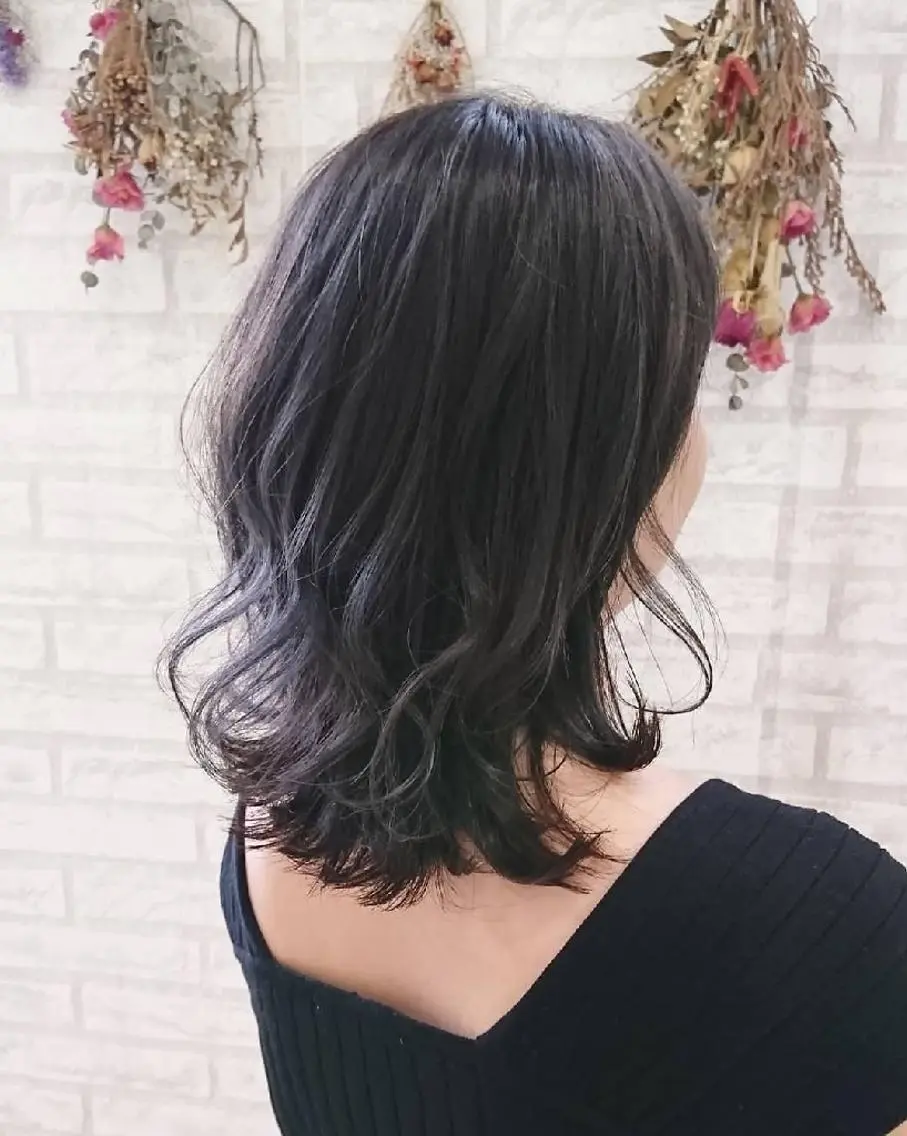 ミディアム カラー ブラウンカラー ハイライトカラー ラベンダーカラー ラベンダーブラウン シルバー ＊Cielo＊ 佐藤 幸世のヘアスタイル