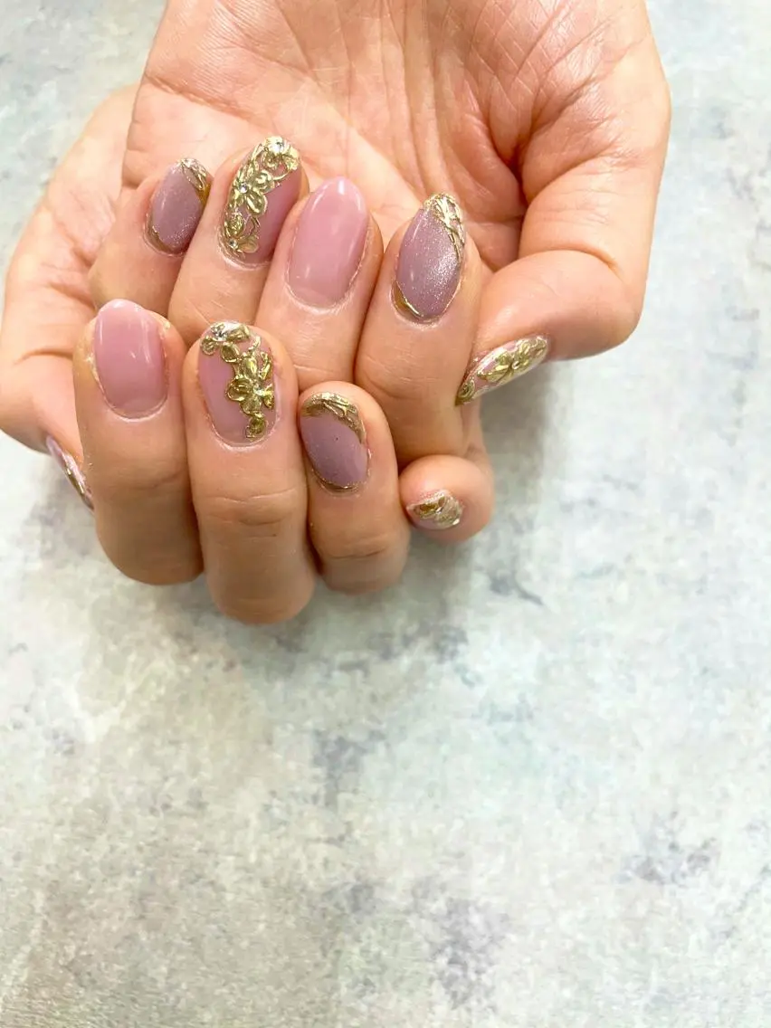 ネイル マグネットネイル ミラーネイル FASTNAIL PLUS 新宿店のネイルデザイン