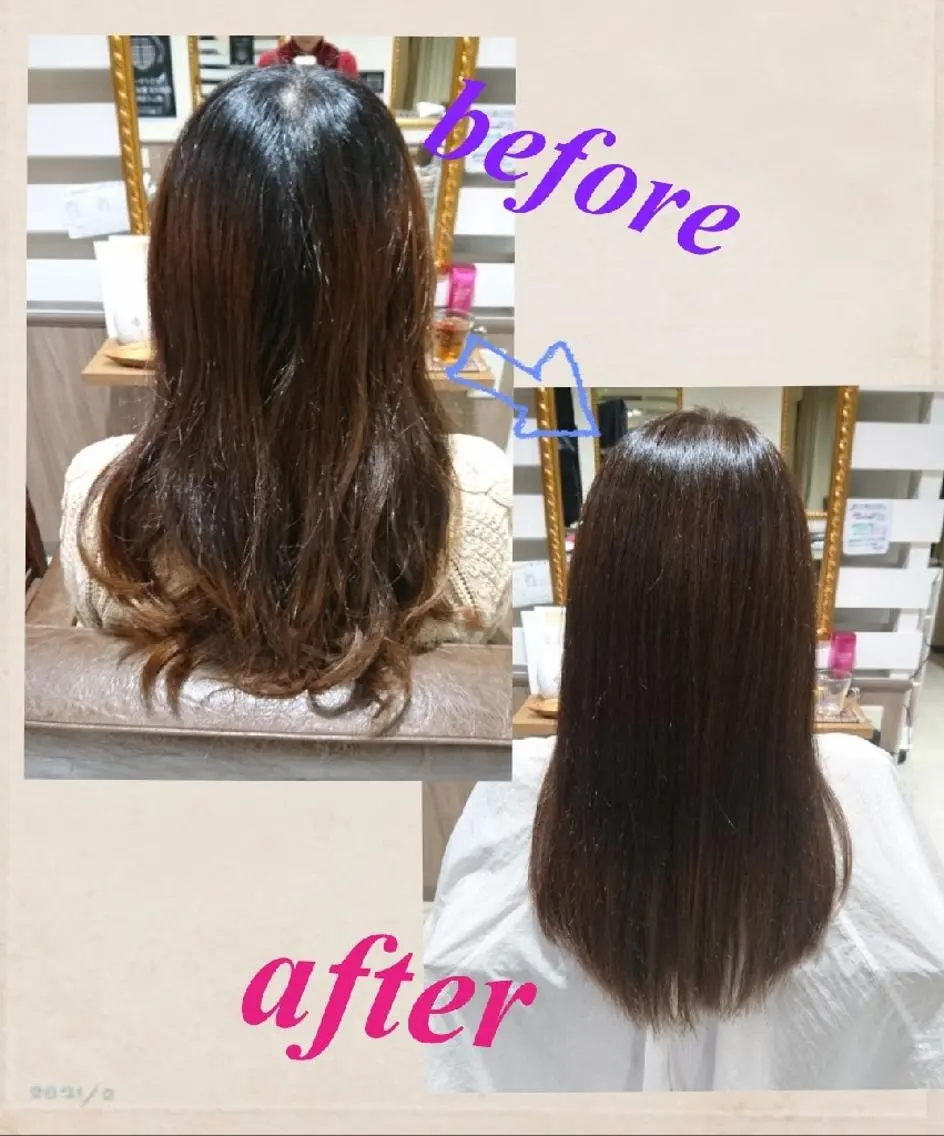 カラー ロング イルミナカラー 赤松 摩美のヘアスタイル
