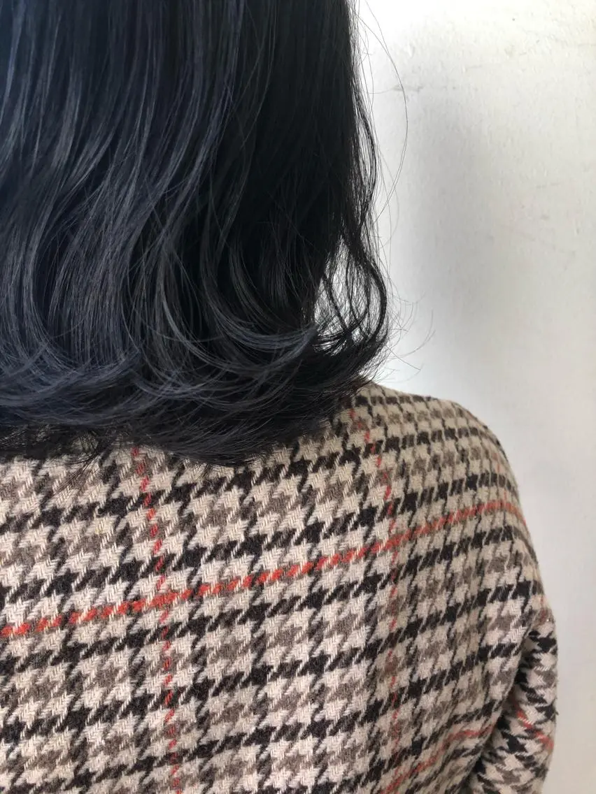 ミディアム カラー アッシュ 透明感カラー バイオレットカラー ヘアカラー トリートメント 🌻韓国風ヘア🌻 ✨🌷ナナコ🌷のヘアスタイル
