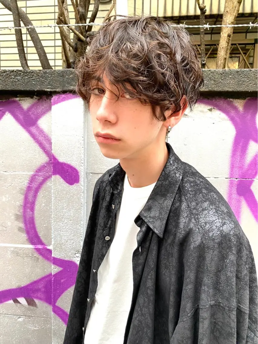 ショート カラー パーマ メンズ 🫧褒められ艶髪🫧 Minamiのヘアスタイル