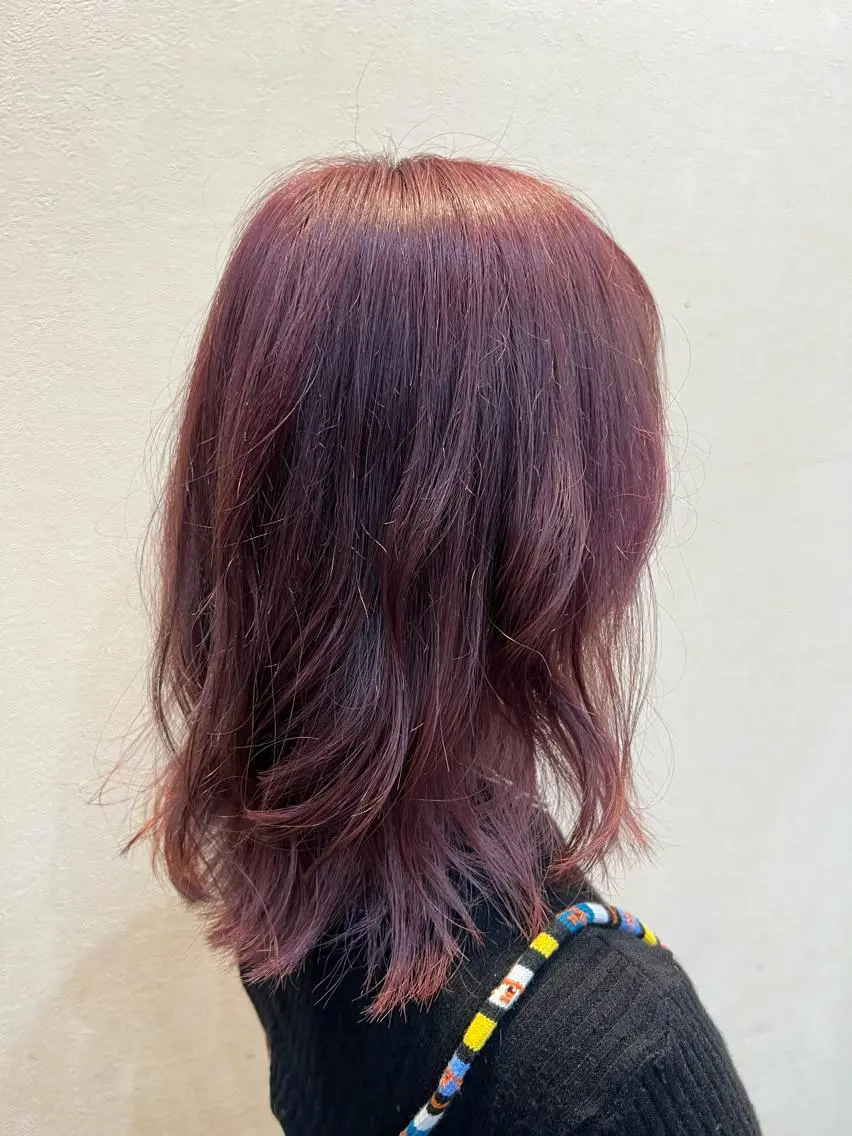 カラー ピンクカラー ヘアカラー まさき✂︎ /ブリーチカラーのヘアスタイル