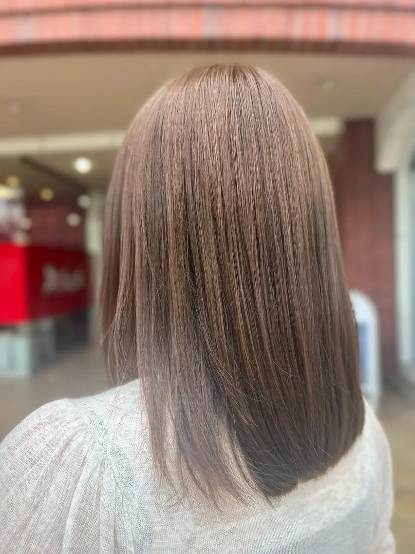 ミディアム カラー ベージュカラー ミルクティーベージュ AIREYEBROW 🤍ERINAのマツエク・マツパデザイン