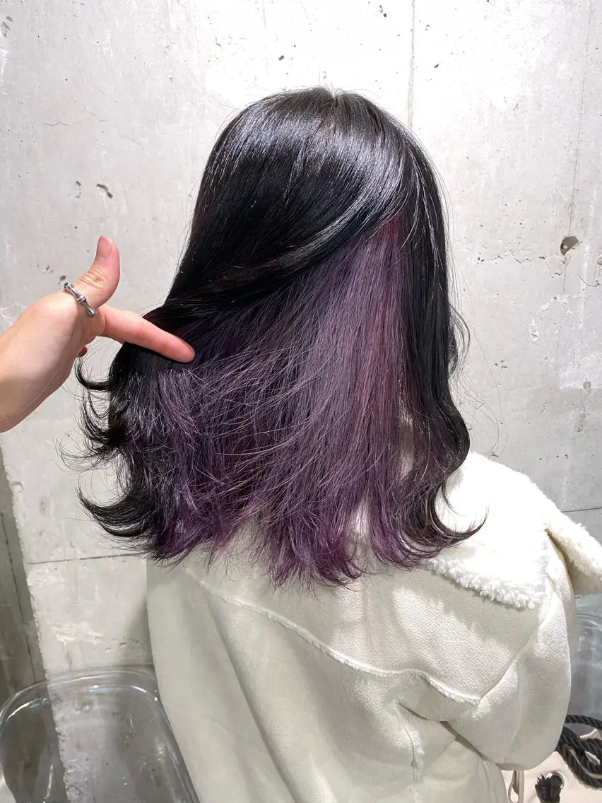 カラー イヤリングカラー インナーカラー alicetokyo 🦋宮葉🦋のマツエク・マツパデザイン