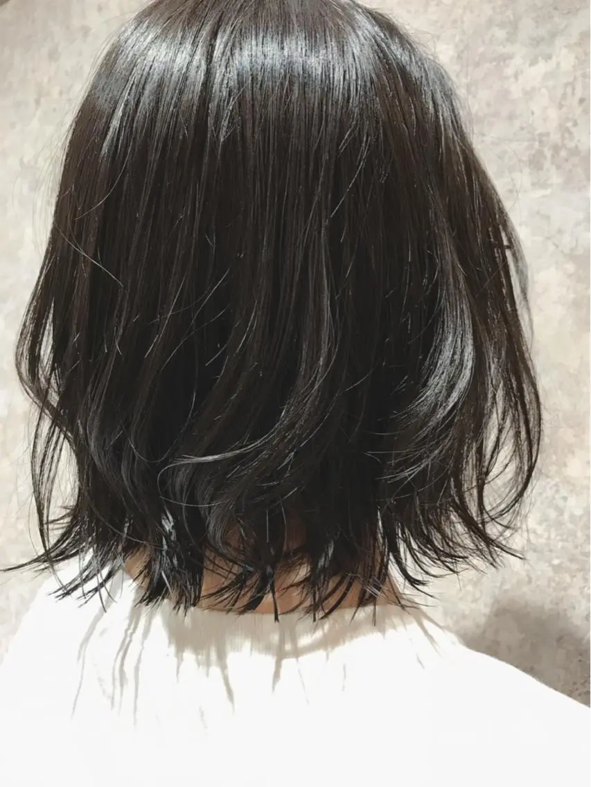ミディアム カラー ヘアカラー トリートメント Blanco 村松 美里のヘアスタイル