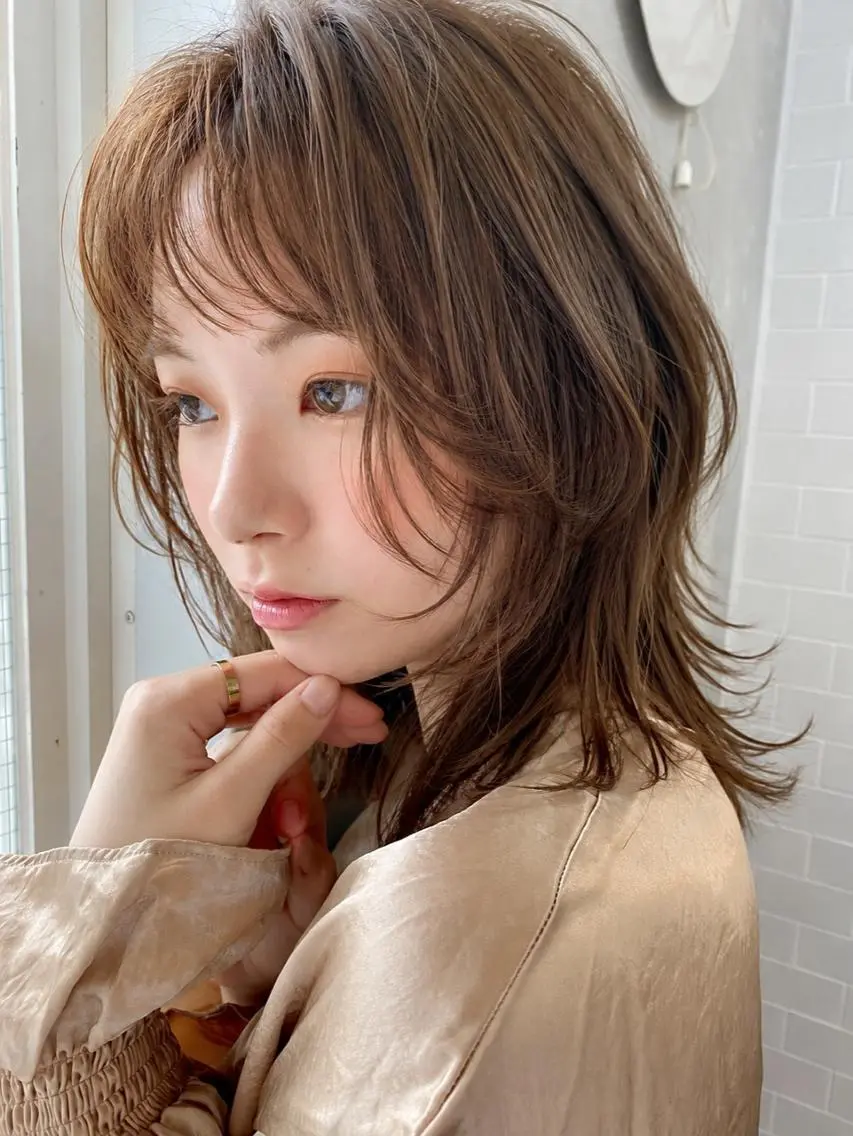 カラー ベージュカラー ブラウンカラー 透明感カラー カット ヘアカラー LoRE hairのヘアスタイル