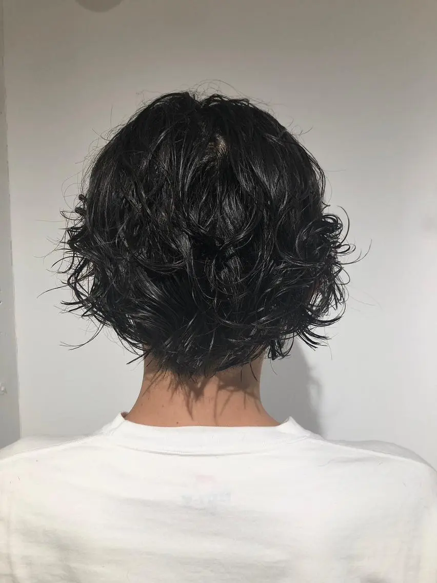 ショート パーマ くせ毛 ショートヘア ツイストパーマ 高橋 英彦のヘアスタイル