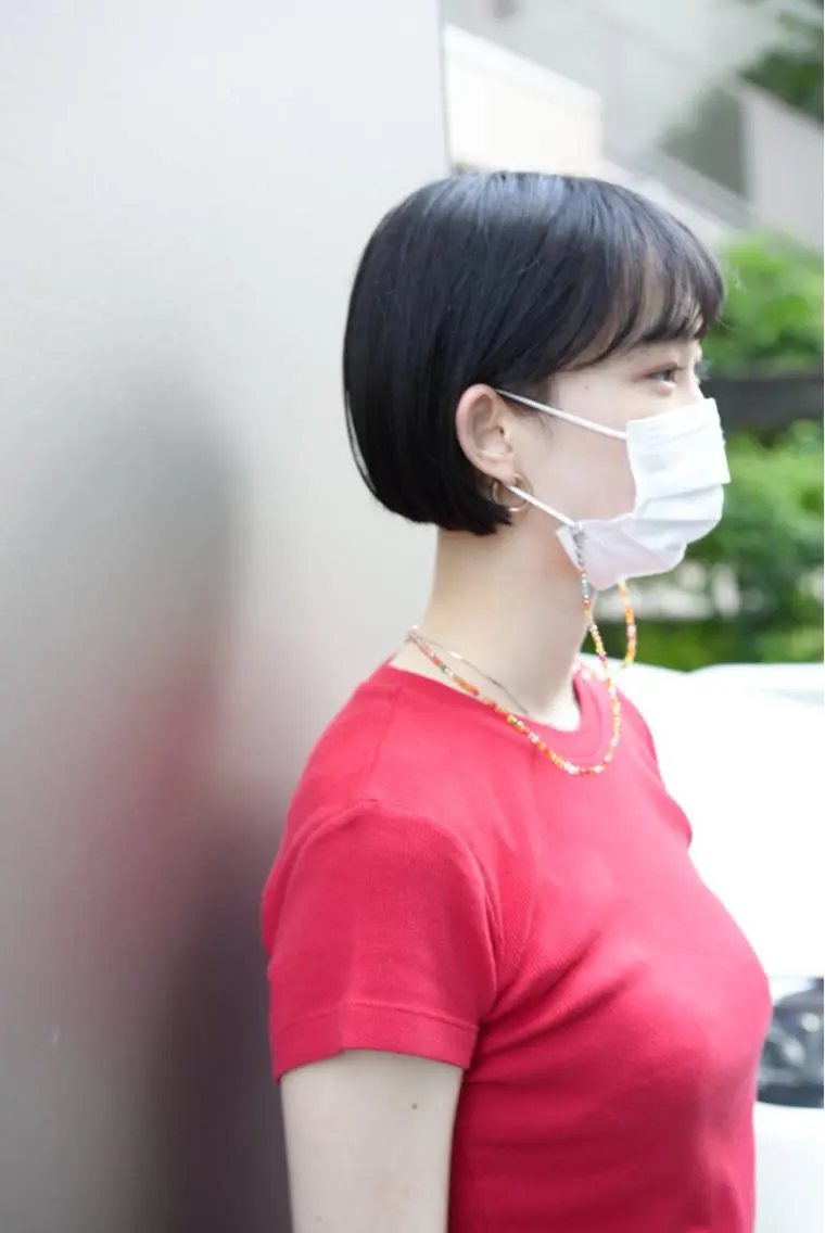 ショート カラー ボブパーマコテ巻き風 パーマNo1深江秀平のヘアスタイル