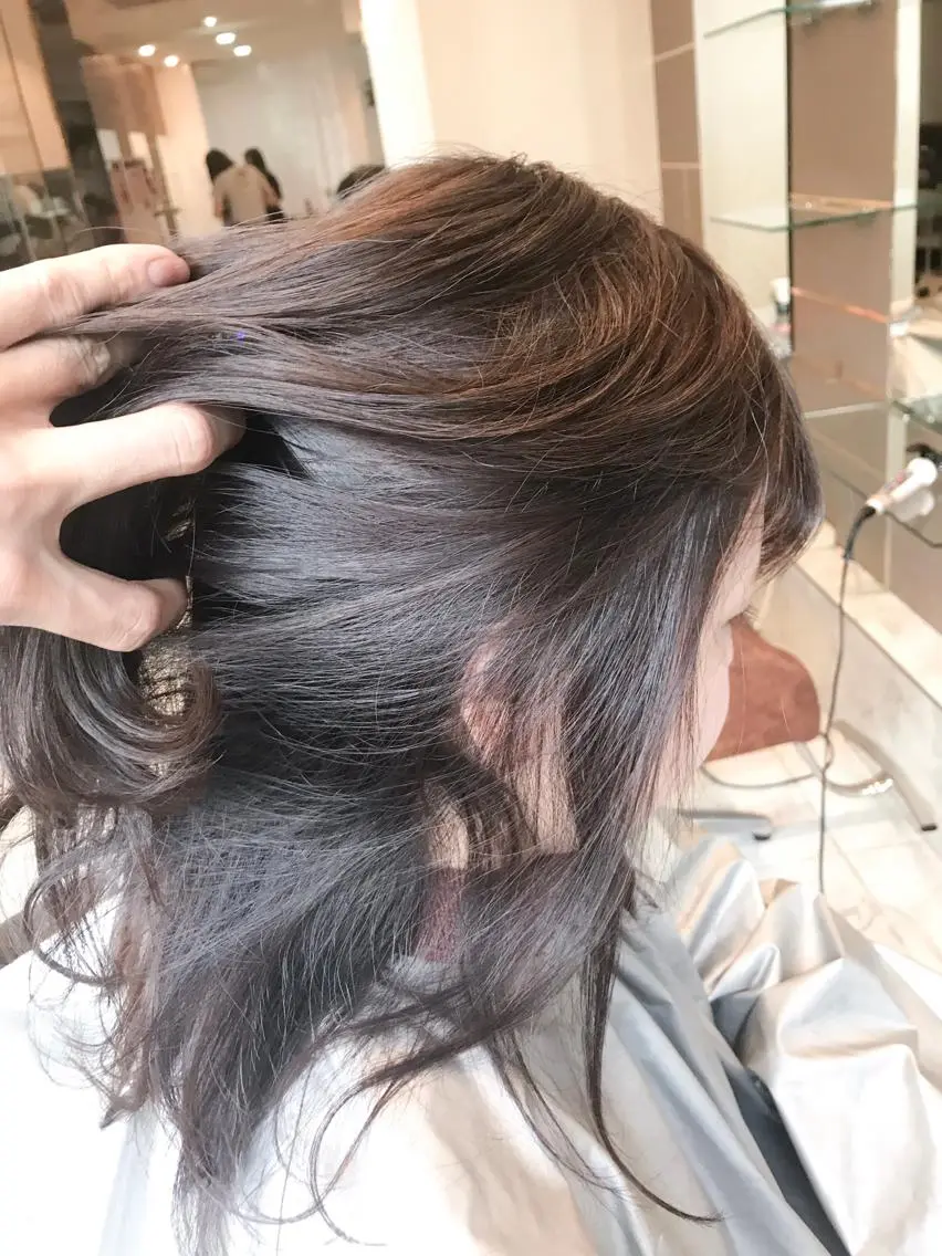 ミディアム カラー パーマ ヘアアレンジ 外国人風カラー 🫧代表/新宿駅近/ 限定価格🫧田辺貴裕のヘアスタイル