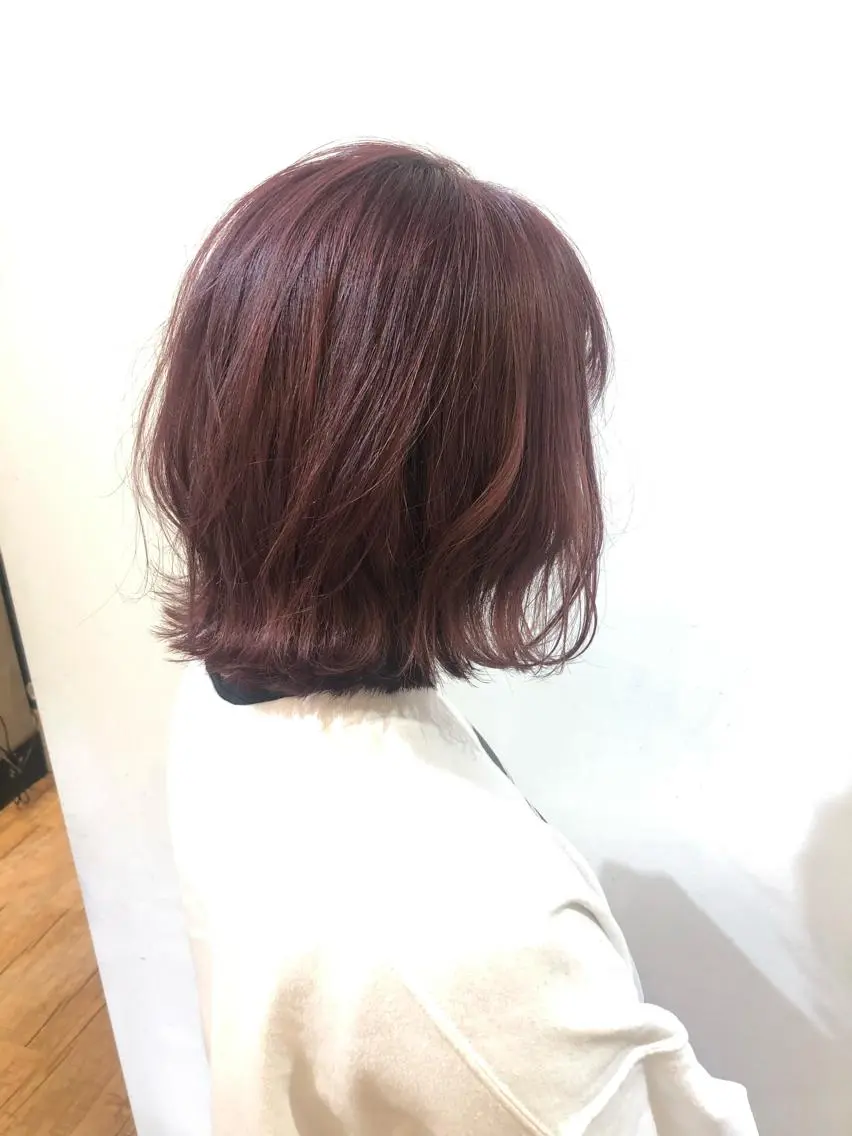 ショート カラー パーマ ヘアアレンジ 新宿/顔周りカット +レイヤー＝しずく♩のヘアスタイル