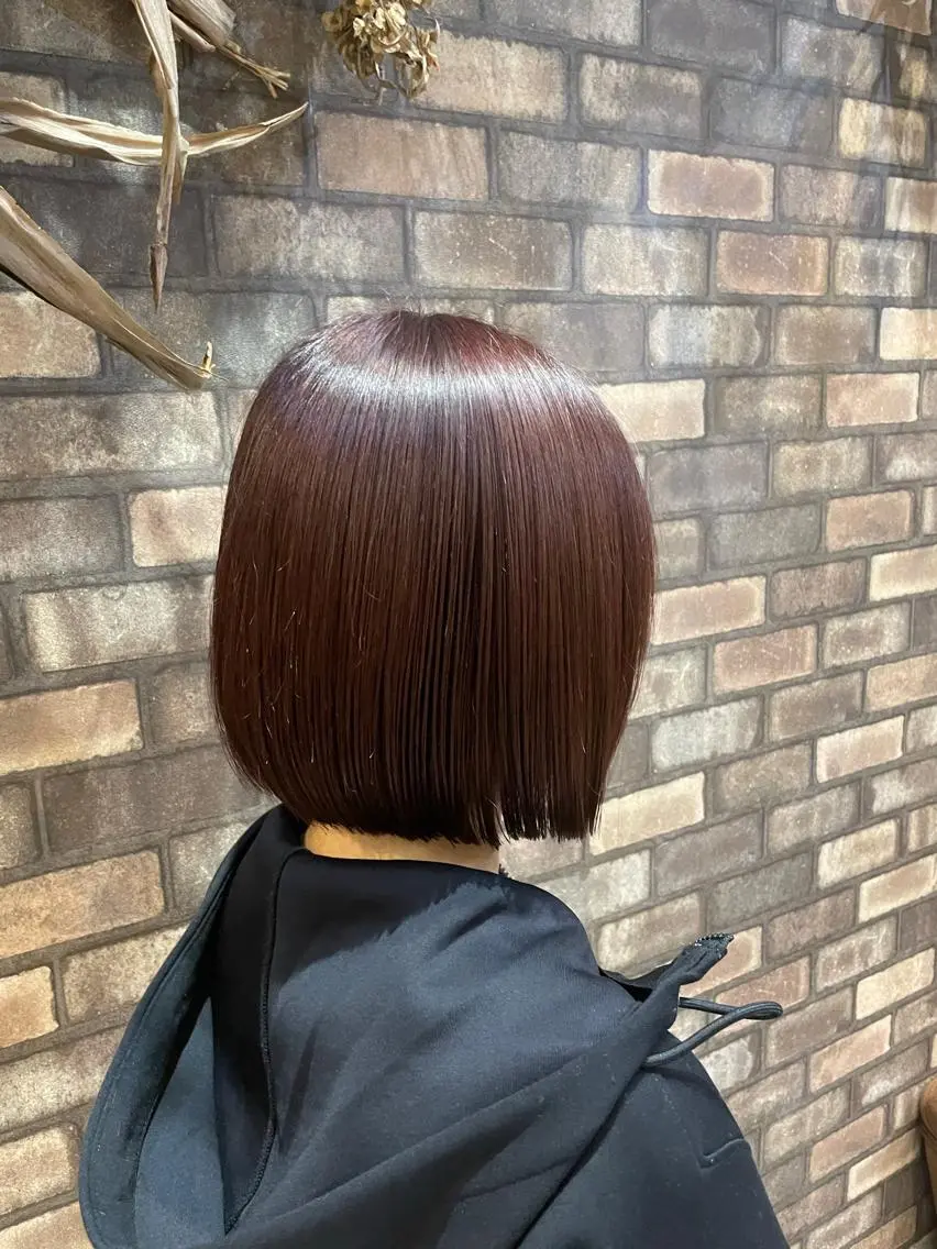 ショート ボブ ハイライト 髪質改善 韓国風ヘア レイヤーカット ✨ハイトーン✨ダブル カラー✨シバサキのヘアスタイル