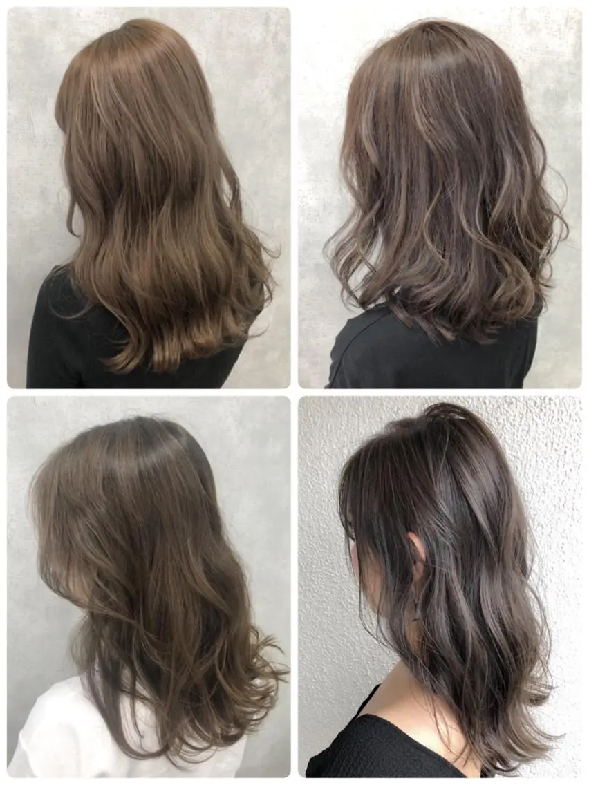 セミロング カラー イルミナカラー トリートメント universe tokyoのヘアスタイル