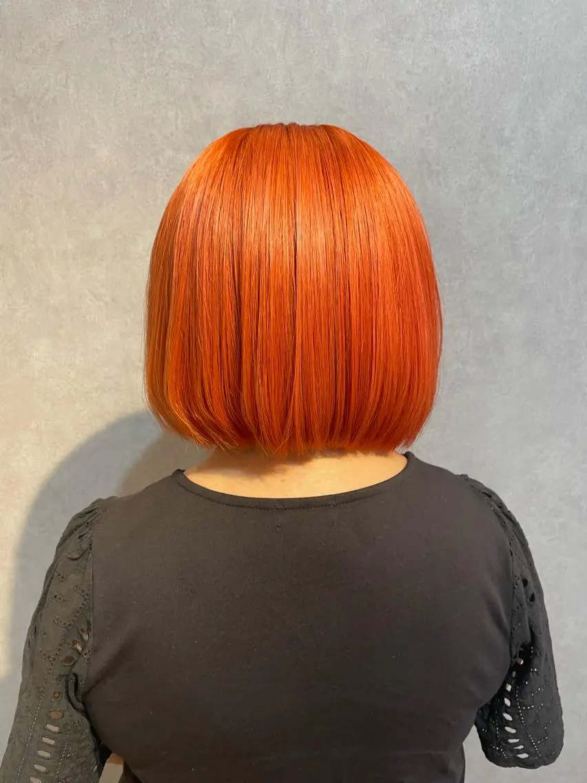 カラー ハイトーンカラー オレンジ K Kenのヘアスタイル