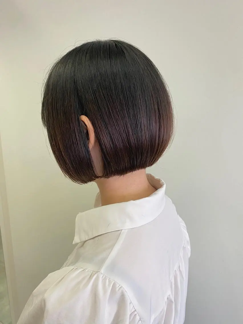 ショート カット ヘアカラー トリートメント 地毛風酸性縮毛矯正 /木原崇了のヘアスタイル