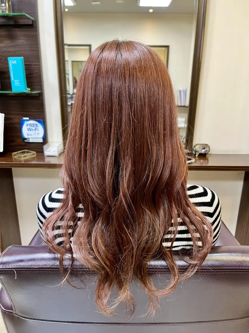 ロング カット ヘアカラー トリートメント 澤崎 希望のヘアスタイル