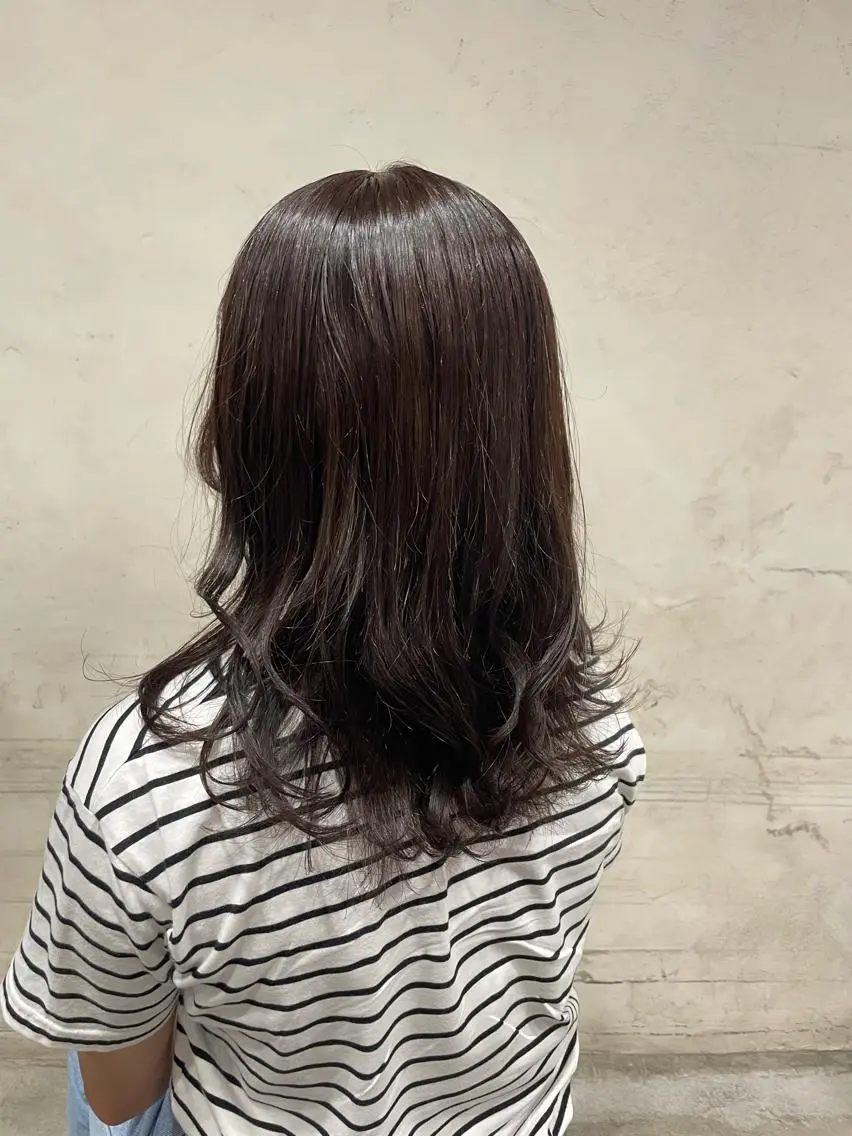 セミロング パーマ 高橋 りかのヘアスタイル