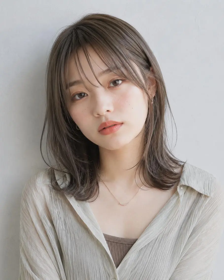 ミディアム カラーモデル募集☆ 小園彩夏のヘアスタイル