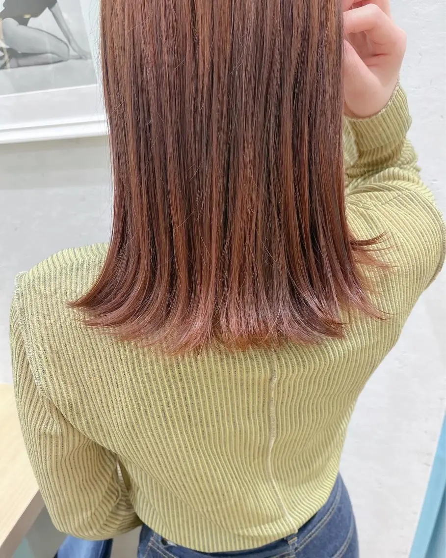 ミディアム カラー ダブルカラー 透明感カラー│ レイヤーヘア中居美樹のヘアスタイル