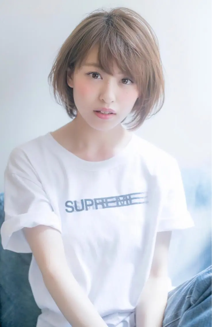 ショート ボブ 外国人風カラー 似合わせカット ショートヘア 小顔カット バレイヤージュ 藤沢 髪質改善 竹内ケンゴのヘアスタイル