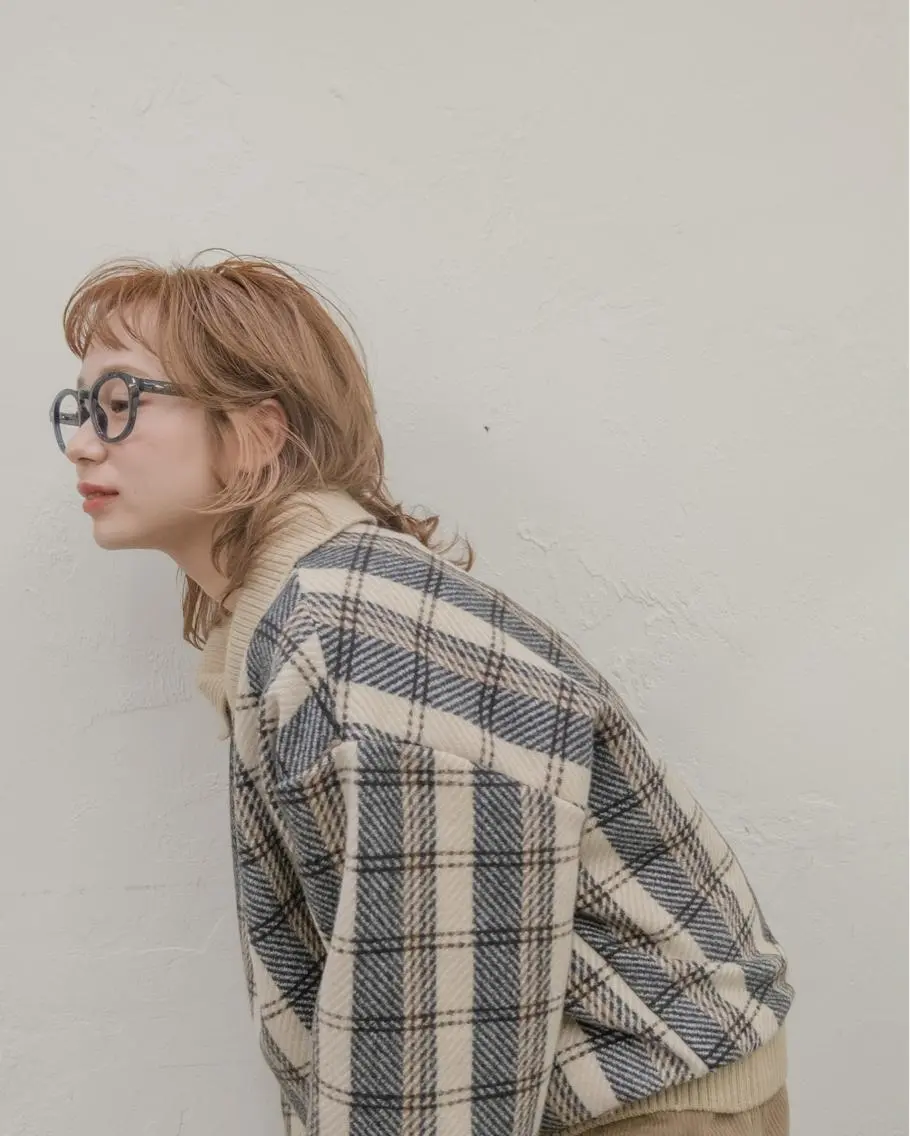 ミディアム カラー パーマ gite カワムラナオキのヘアスタイル