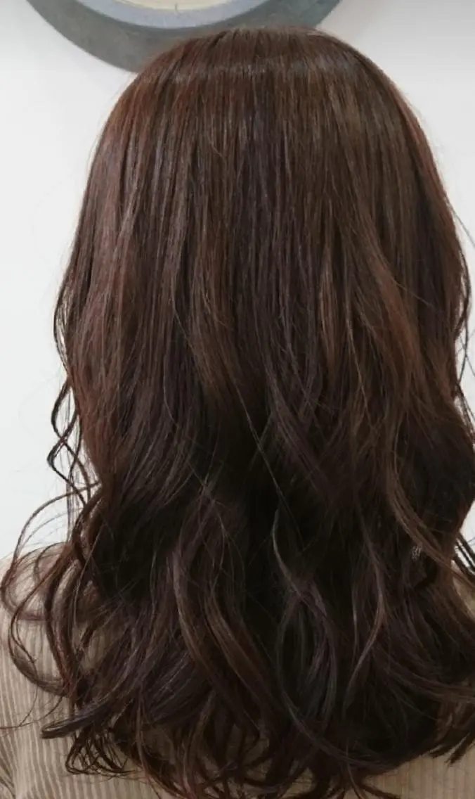 ロング ヘアカラー トリートメント 猪野 さやかのヘアスタイル