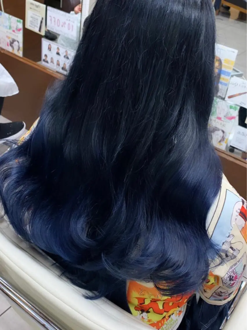 ロング カット ヘアカラー レイヤー/艶髪カラー 森本くるみのヘアスタイル