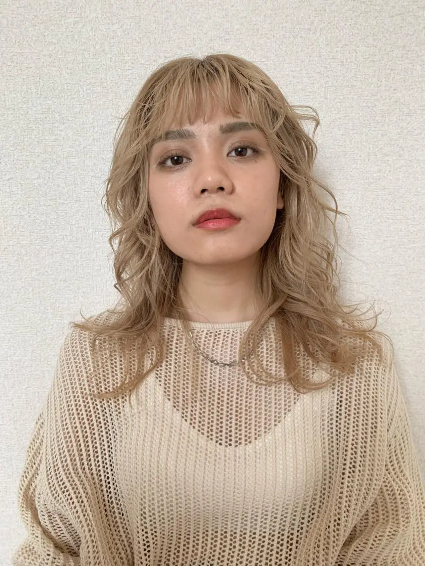ロング カラー メンズ メンズブリーチ ブリーチ 透明感カラー ダブルカラー ブリーチなしカラー nishi fuyumiのその他イメージ