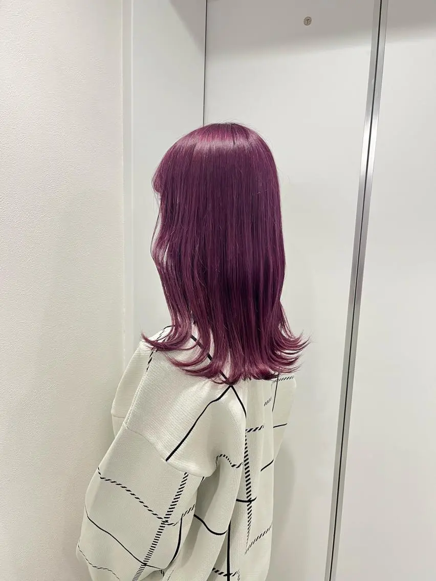 ミディアム カラー 💛ミルクティー 色落ち可愛い💛のヘアスタイル