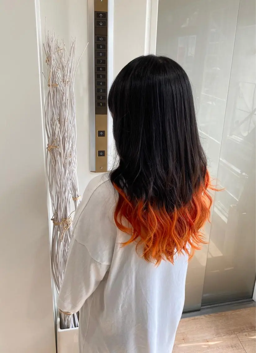 ロング ヘアカラー 片桐 大介のヘアスタイル