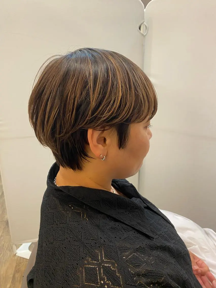 ショート ショートヘア 長嶋 花梨のヘアスタイル